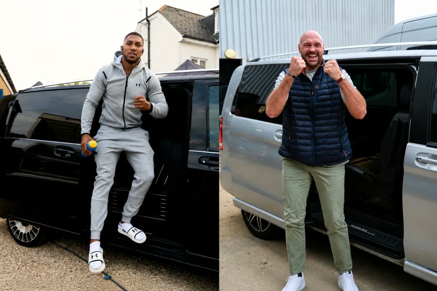 Tyson Fury and Anthony Joshua Appear Together in London Ahead of December Fight